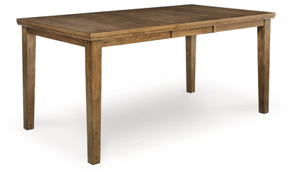 Urbinforte - Counter Height Dining Extension Table - Light Brown by Ashley – Counter Tables