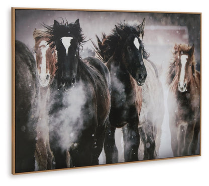 Chaseburn - Wall Art - Brown / Black / White by Ashley – view 2