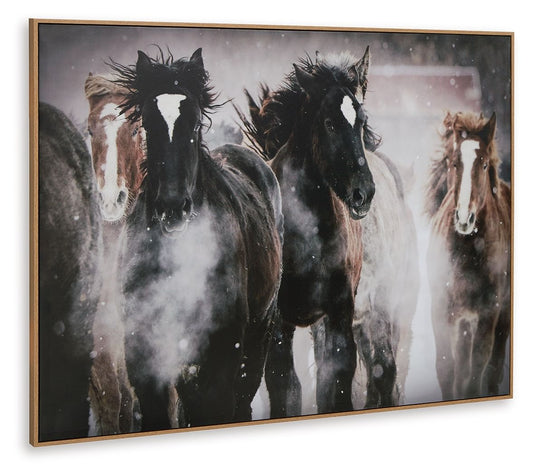 Chaseburn - Wall Art - Brown / Black / White by Ashley – view 2