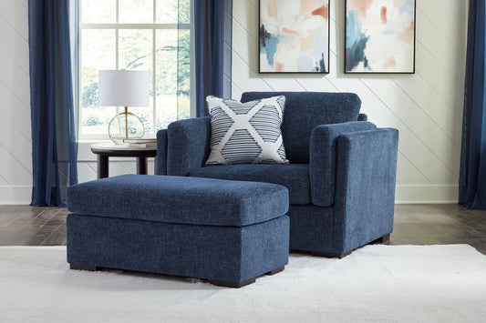 Evansley - Living Room Set – Stationary Chair & Ottoman