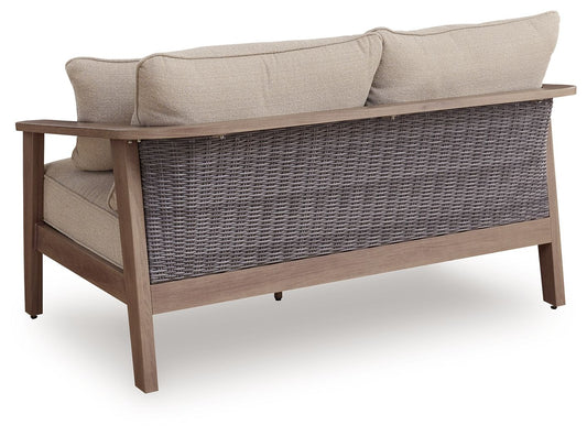 Harmony Headlands - Loveseat With Cushion - Natural / Gray