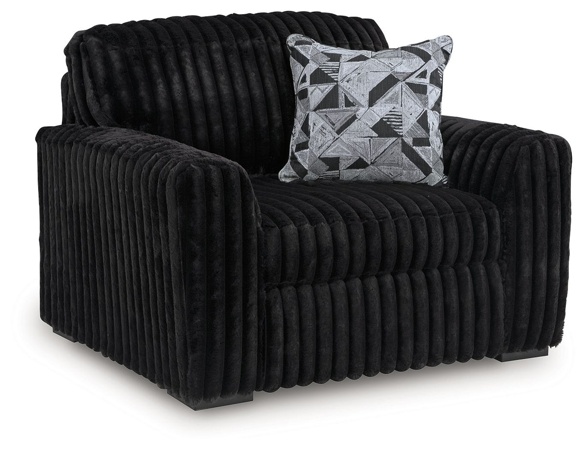 Midnight-Madness - Chair And A Half by Ashley – Arm Chairs