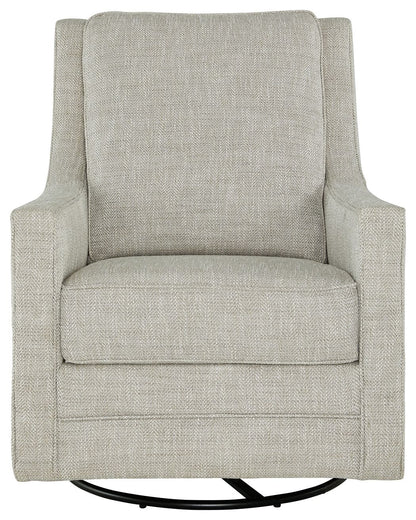 Kambria - Swivel Glider Accent Chair - Fog by Ashley – view 2