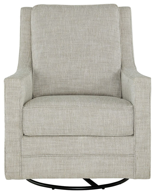 Kambria - Swivel Glider Accent Chair - Fog by Ashley – view 2