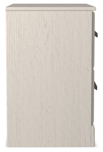 Stelsie - Two Drawer Night Stand - White by Ashley – view 2