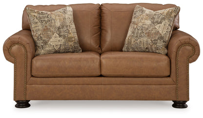 Carianna - Loveseat - Caramel by Ashley – view 2