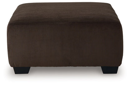 Kimlee - Oversized Accent Ottoman - Chocolate by Ashley – view 2
