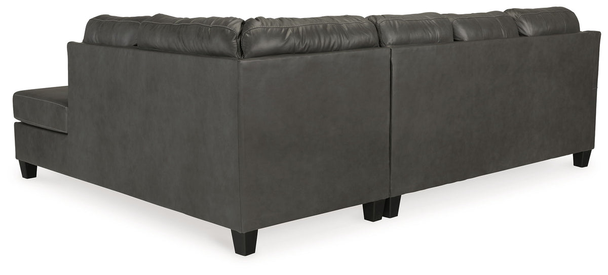 Valderno - 2-Piece Sectional With Raf Corner Chaise - Fog by Ashley – view 2