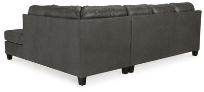 Valderno - 2-Piece Sectional With Raf Corner Chaise - Fog by Ashley – view 2
