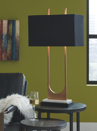 Malana - Metal Table Lamp  - Brass Finish by Ashley – view 2