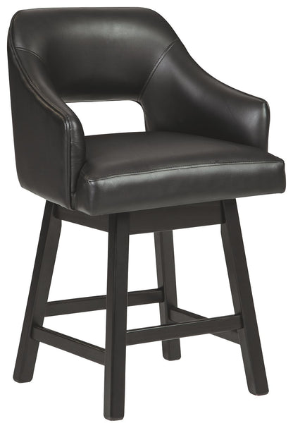 Tallenger - Upholstered Swivel Barstool (Set of 2) by Ashley – view 6