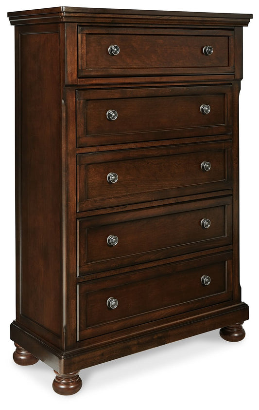 Porter - Chest - Rustic Brown by Ashley – Accent Chests