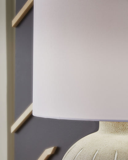 Calbert - Poly Table Lamp - Warm Gray by Ashley – view 3