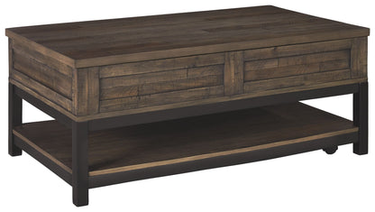 Johurst - LIFT TOP COCKTAIL TABLE - Grayish Brown by Ashley – Cocktail Tables