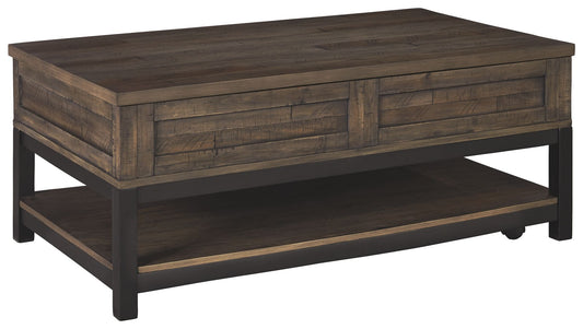 Johurst - LIFT TOP COCKTAIL TABLE - Grayish Brown by Ashley – Cocktail Tables