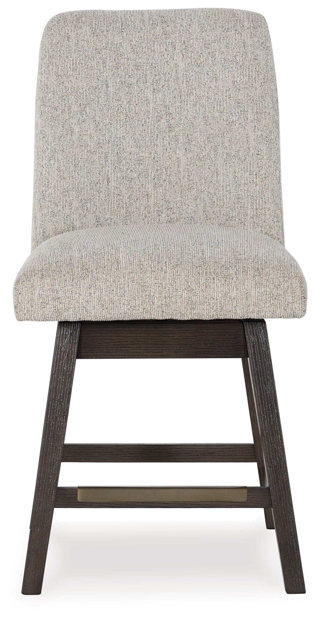 Burkhaus - Upholstered Swivel Barstool (Set of 2) - Beige / Dark Brown by Ashley – view 3
