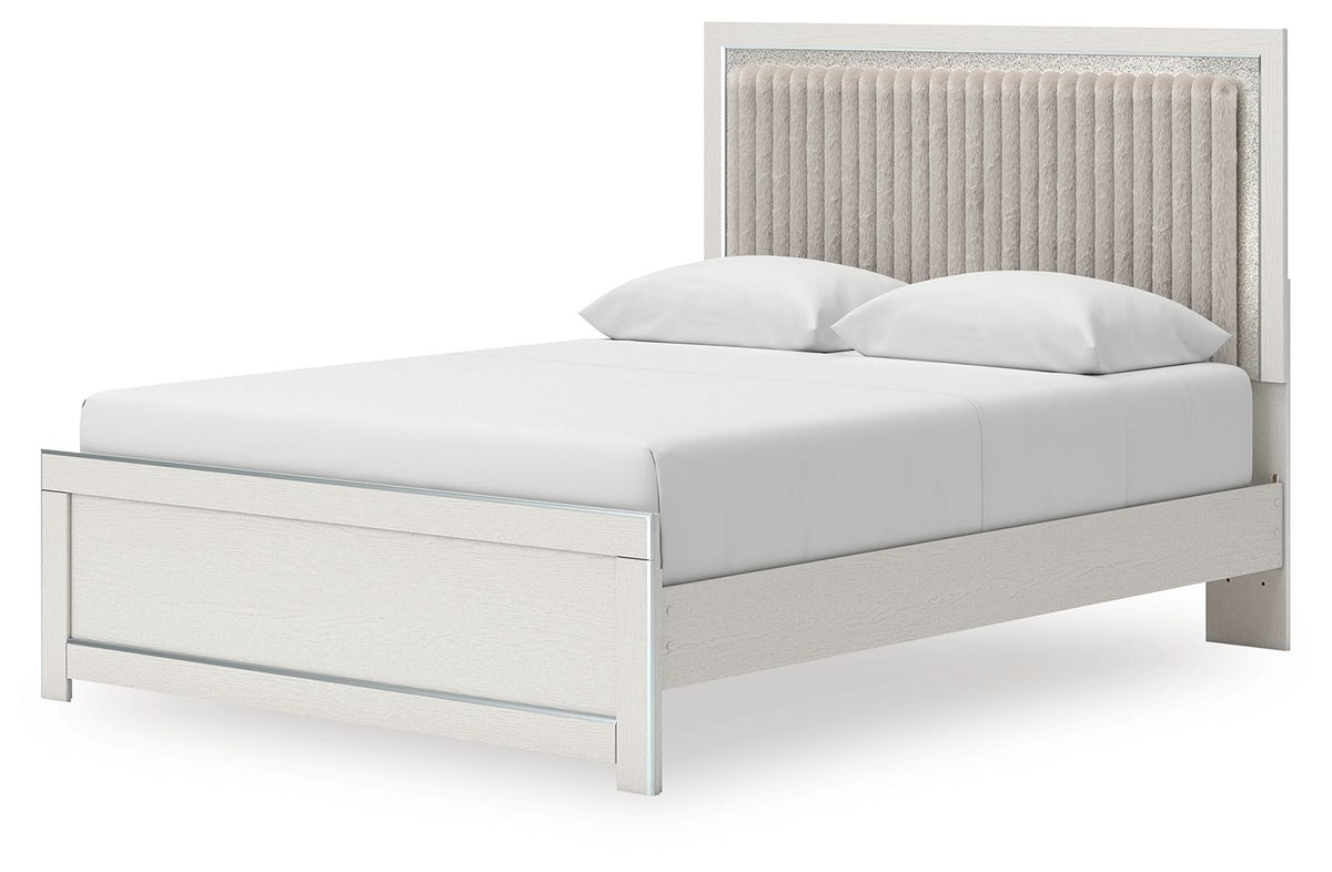 Zuraleus - Upholstered Panel Platform Bed With Roll Slats by Ashley – view 8