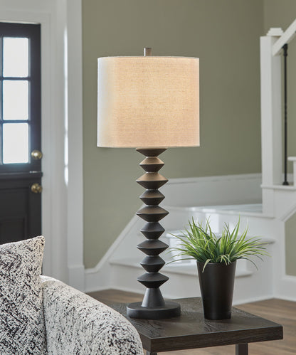 Luanndon - Poly Buffet Lamp - Black by Ashley – view 3
