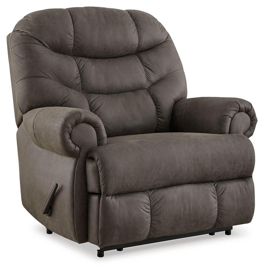 Camera Time - Zero Wall Recliner - Gunmetal by Ashley – Reclining Chairs