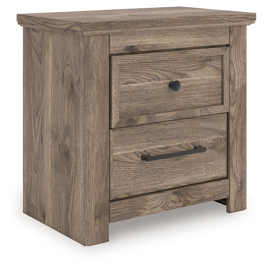 Rusticott - Two Drawer Night Stand - Brown by Ashley – view 3