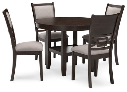 Langwest - Dining Room Table Set (Set of 5) - Brown by Ashley – 5 Piece Dining Room Sets