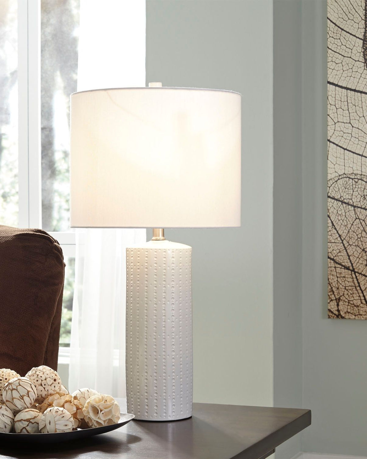 Steuben - Ceramic Table Lamp (Set of 2) - White by Ashley – view 3