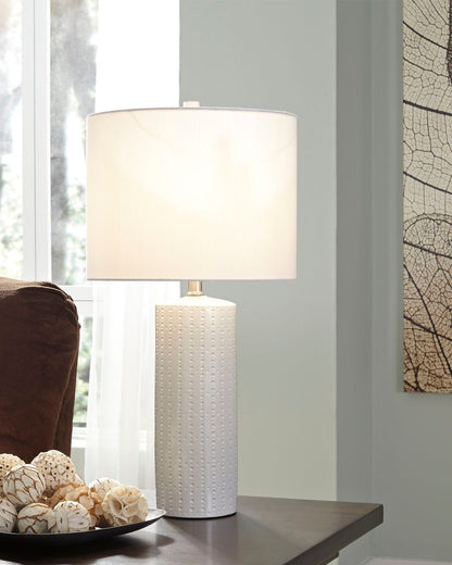 Steuben - Ceramic Table Lamp (Set of 2) - White by Ashley – view 3
