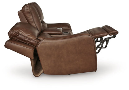 DeepWakes - Power Reclining Loveseat / Console / Adjustable Headrest by Ashley – view 4
