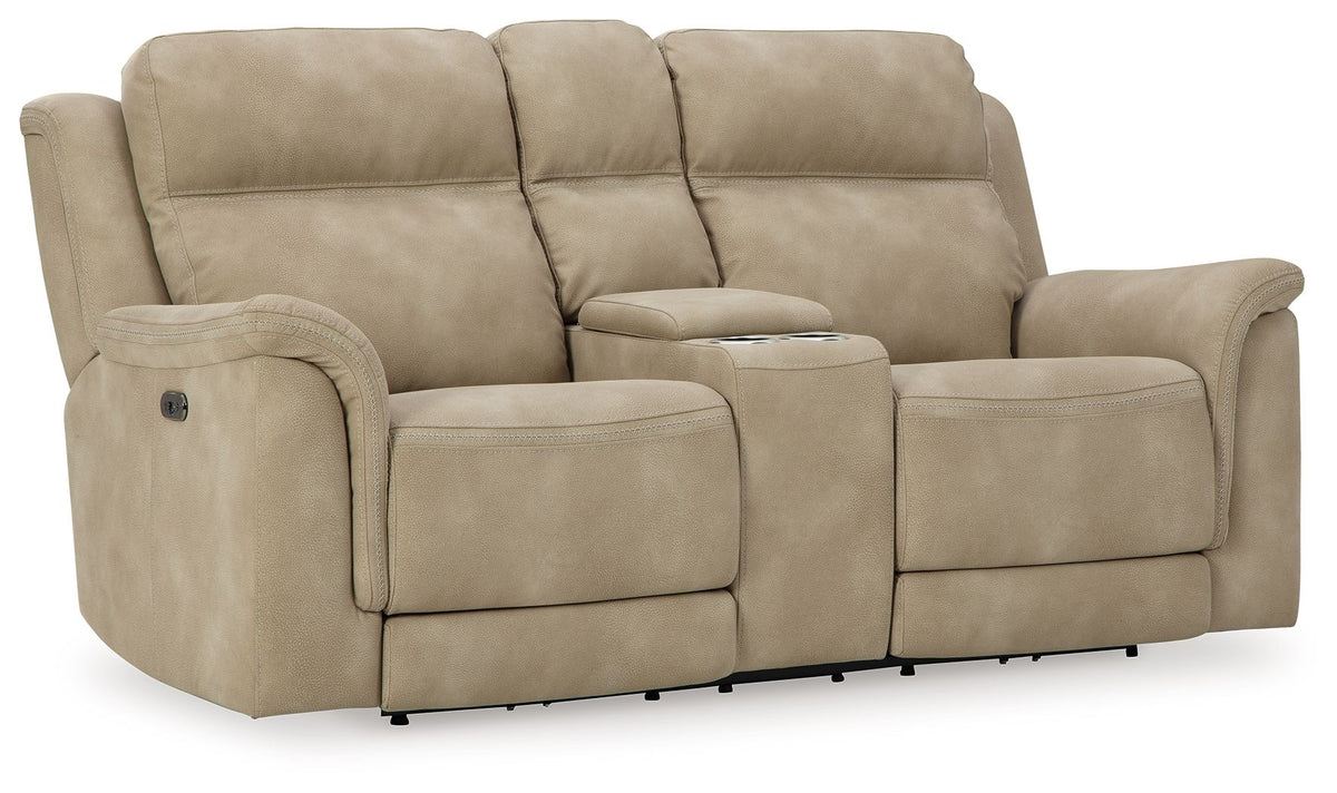 Next-Gen Durapella - Reclining Power Loveseat With Console by Ashley – view 2