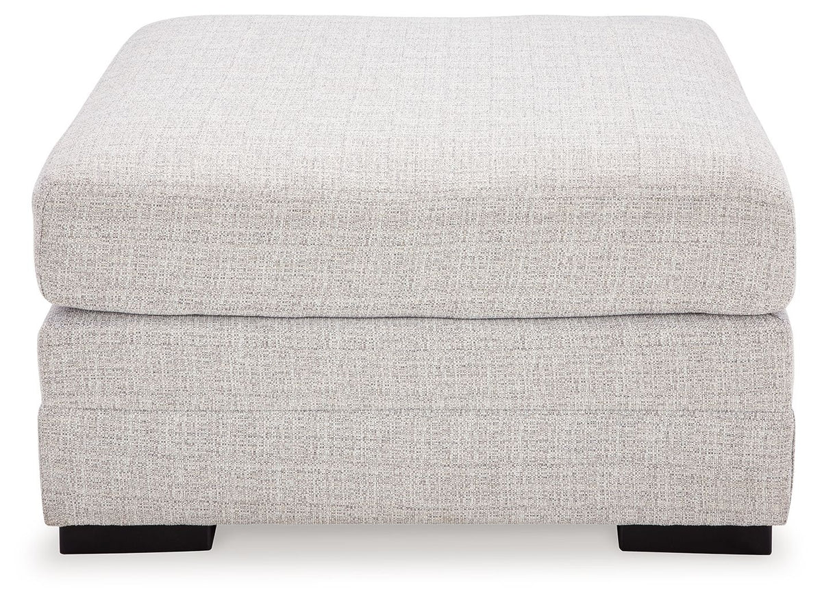Koralynn - Oversized Accent Ottoman - Stone – view 2