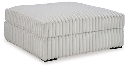 Stupendous - Oversized Accent Ottoman - Alloy by Ashley – Accent Ottomans