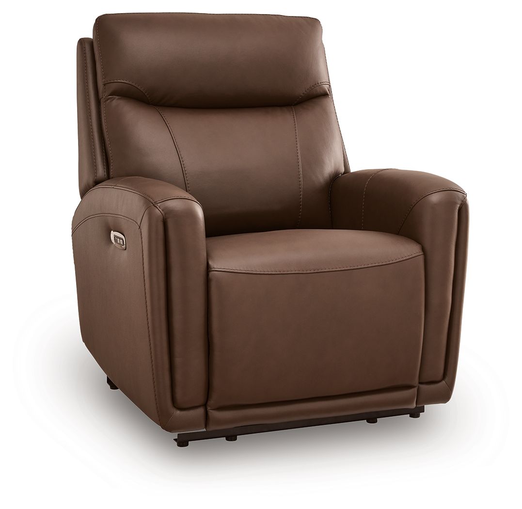 Pincara - Power AutoGlide Recliner With Audio System - Umber by Ashley – Glider Chairs
