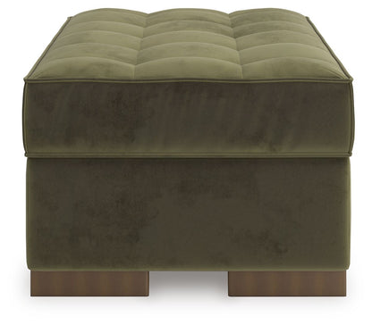 Caspian-Town - Oversized Accent Ottoman - Olive by Ashley – view 3