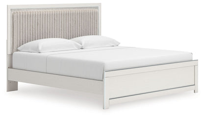 Zuraleus - Upholstered Panel Platform Bed With Roll Slats by Ashley – view 3