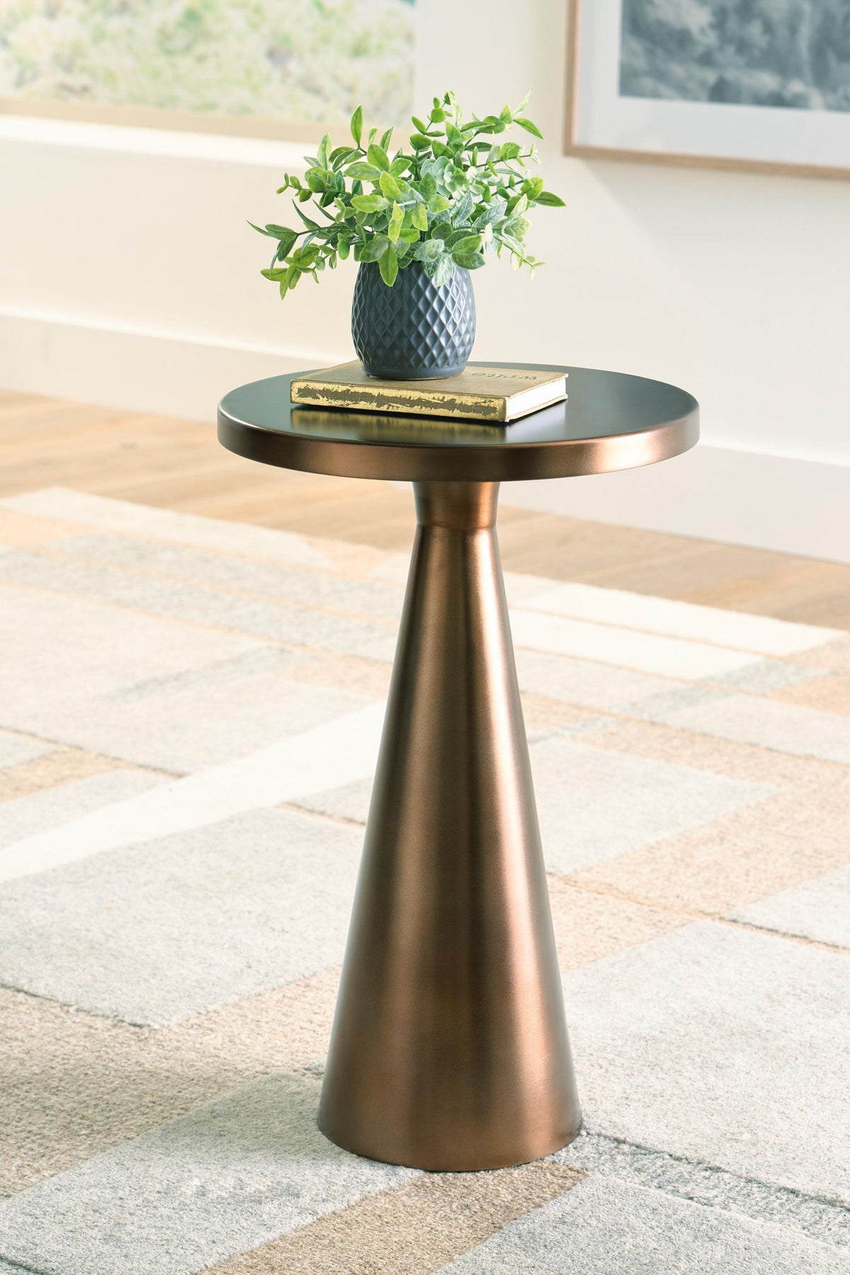 Budington - Accent Table - Light Bronze Finish by Ashley – view 3