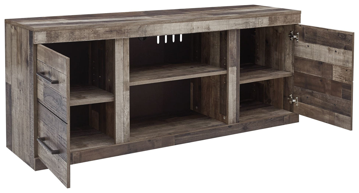 Derekson - LG TV Stand With Fireplace Option - Multi Gray by Ashley – view 3