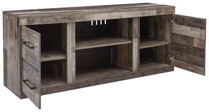 Derekson - LG TV Stand With Fireplace Option - Multi Gray by Ashley – view 3