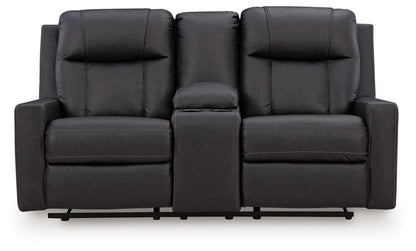 Mackmenville - Double Reclining Loveseat With Console – view 5