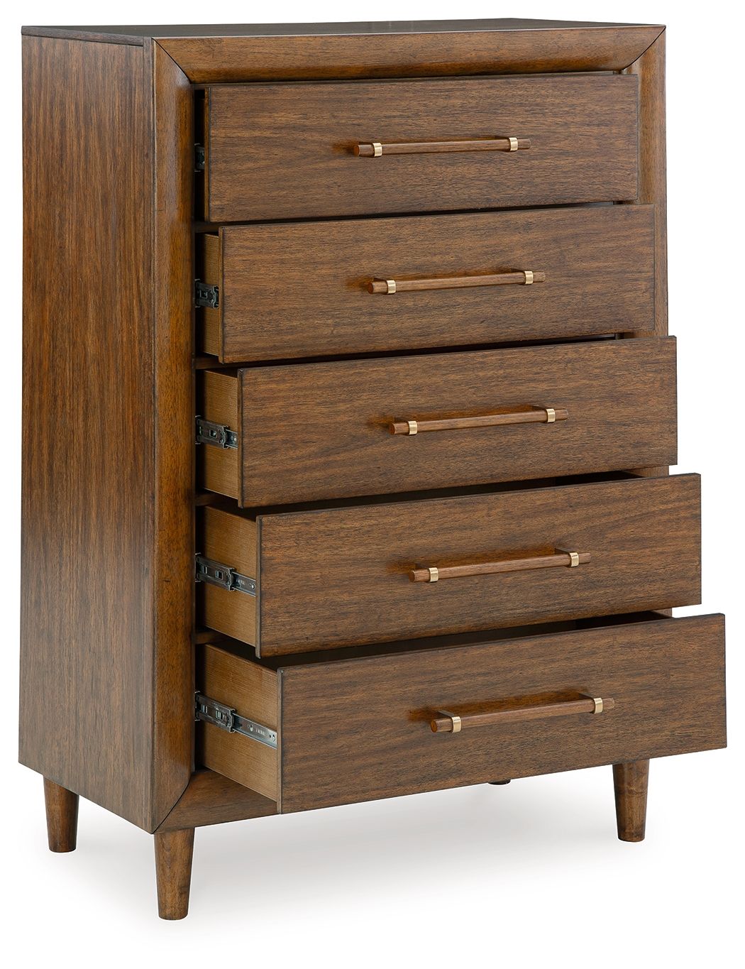 Lyncott - Five Drawer Chest - Brown by Ashley – view 3