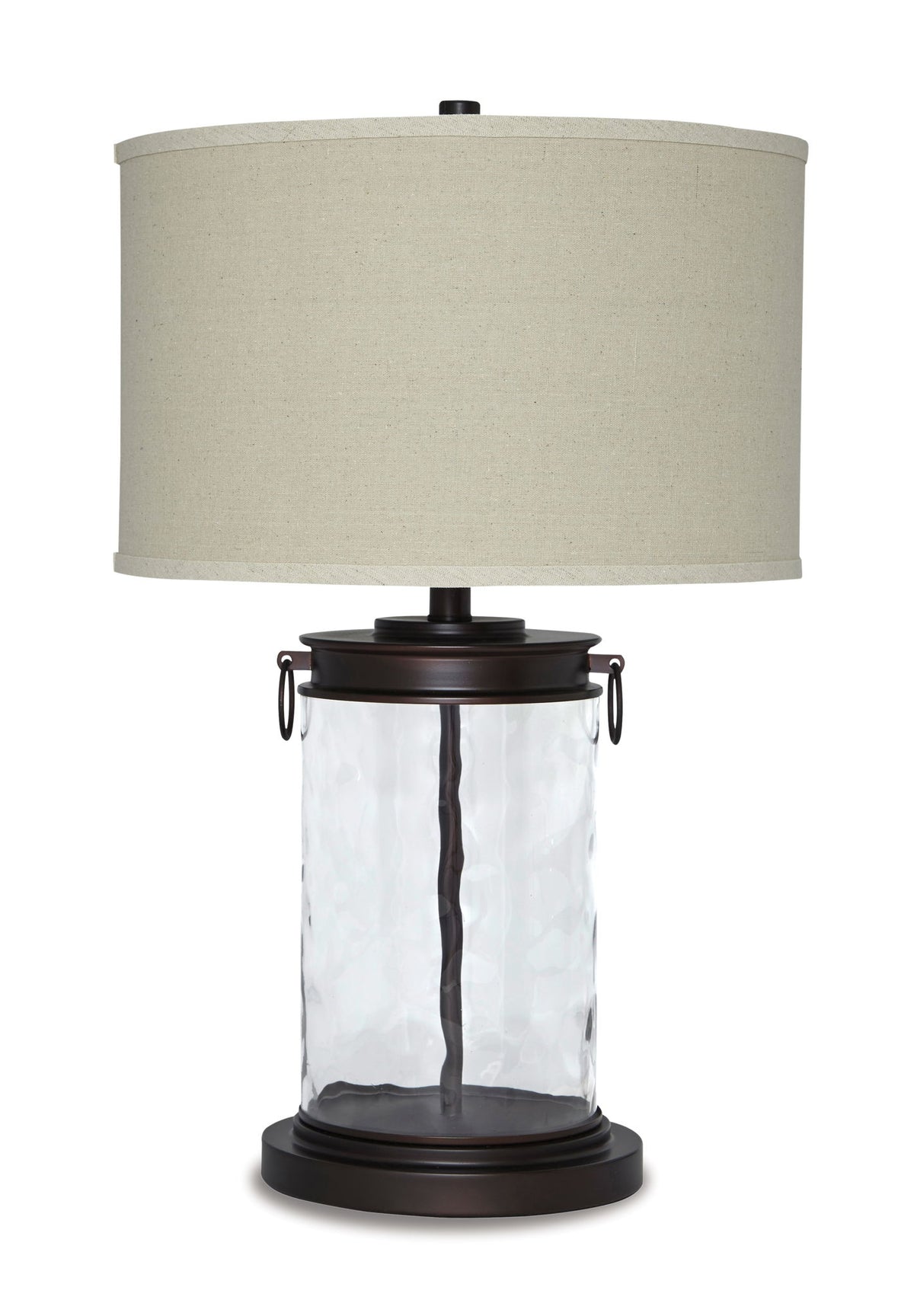 Tailynn - Glass Table Lamp  - Clear / Bronze Finish by Ashley – Table Lamps