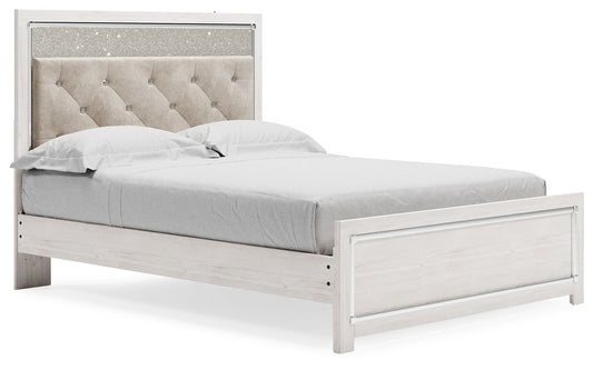 Altyra - Queen Panel Bed With Roll Slats - White by Ashley – Panel Beds