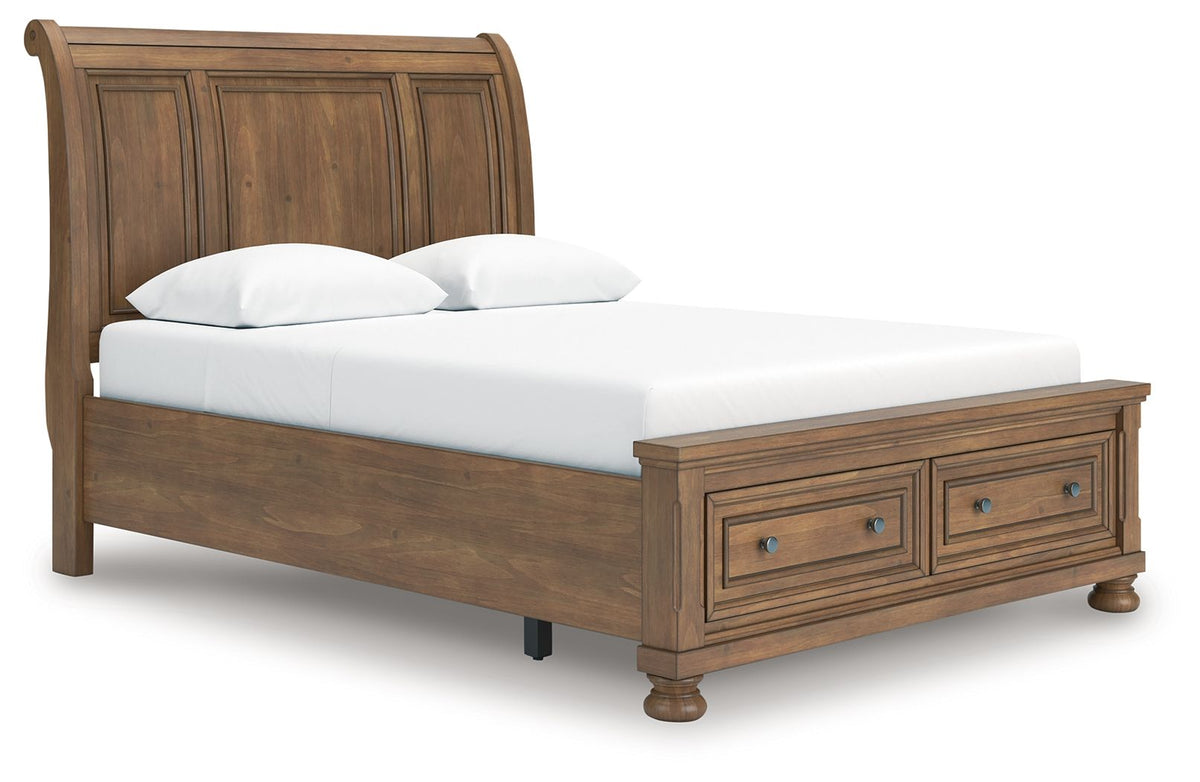 Feddinger - Storage Sleigh Bed by Ashley – Storage Beds