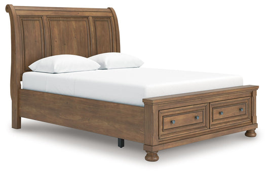 Feddinger - Storage Sleigh Bed by Ashley – Storage Beds