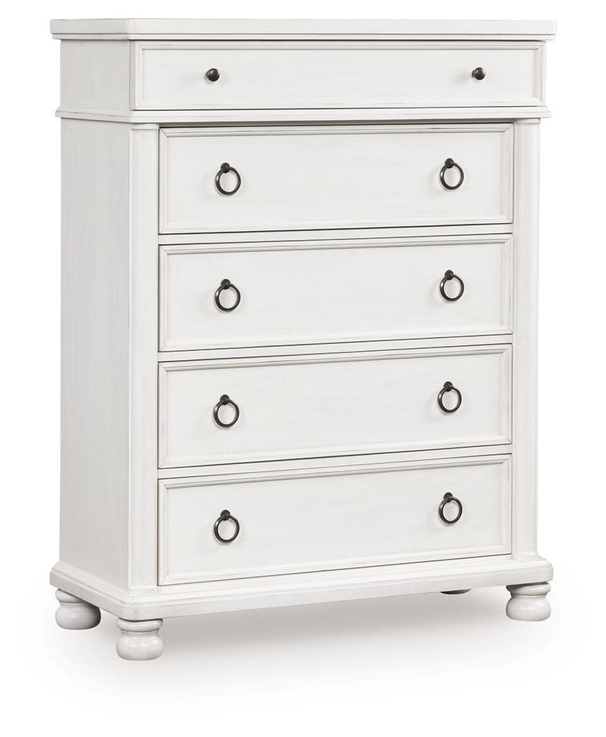 Rowlenstown - Five Drawer Chest by Ashley – Accent Chests