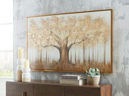 Dalewick - Wall Art - Brown / Gray / Gold Finish by Ashley – view 3