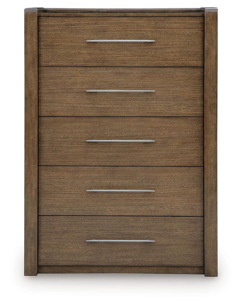 Marxmore - Five Drawer Chest - Brown – view 3