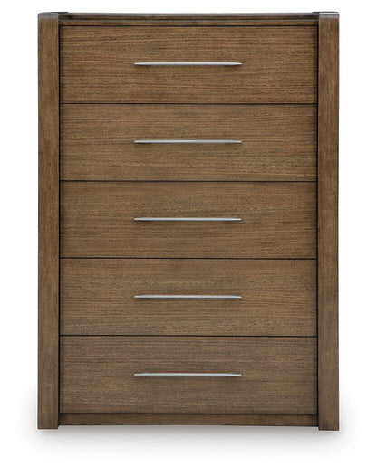 Marxmore - Five Drawer Chest - Brown – view 3