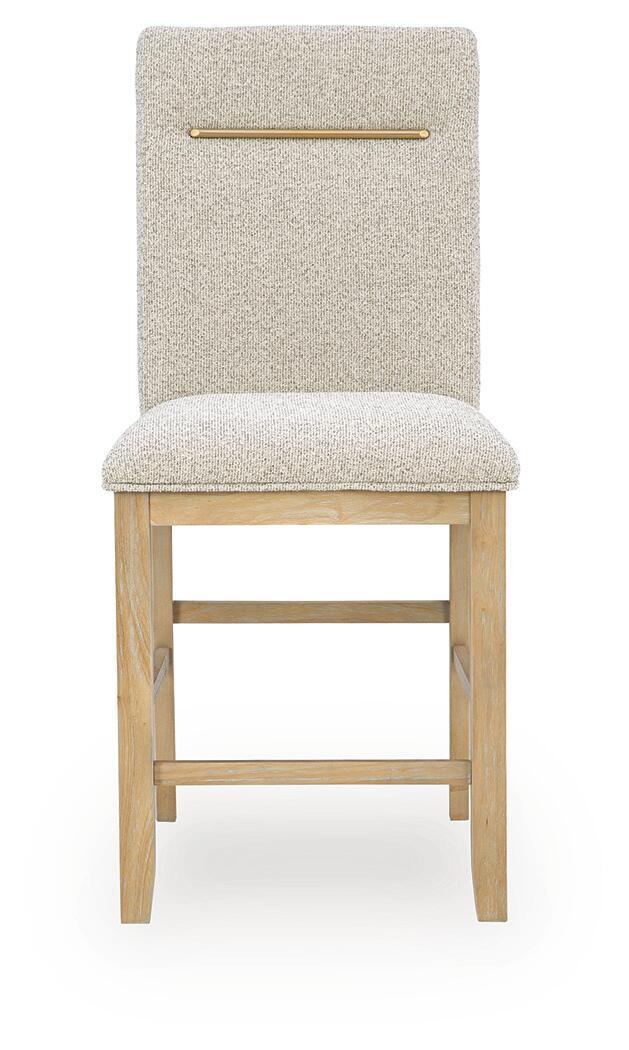 Lasinger - Upholstered Barstool (Set of 2) - Light Brown by Ashley – view 3