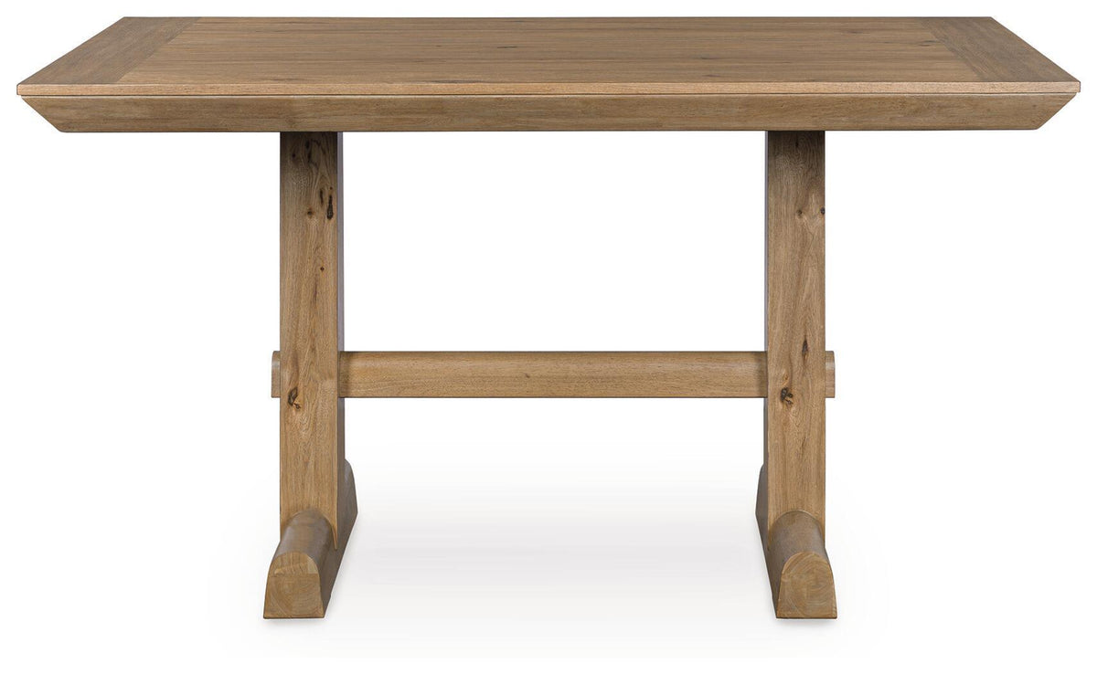 Ridgester - Rectangular Dining Room Counter Table - Light Brown – view 2