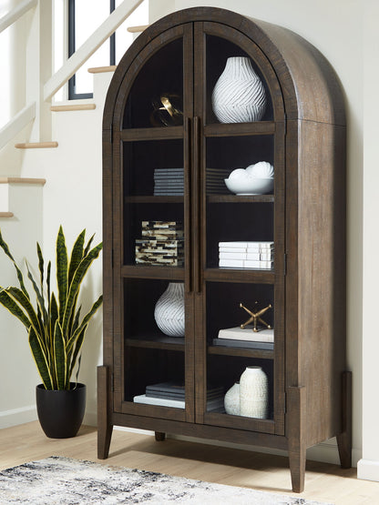 Benhall - Accent Cabinet - Dark Brown by Ashley – view 4